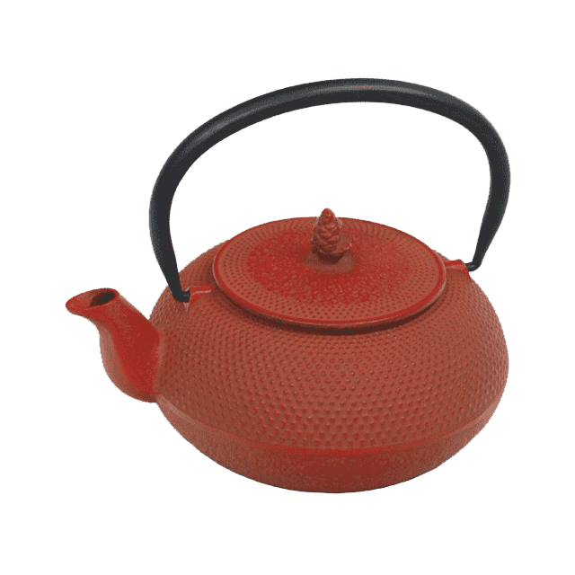 Roji nail head 900ml red teapot