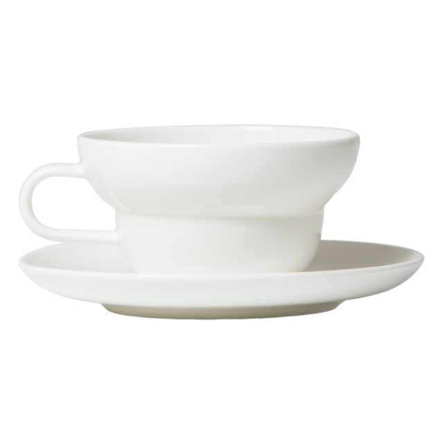 Acme Cup & Saucer - Bibby White 250ml