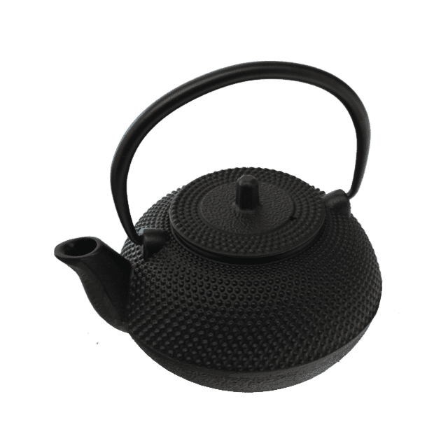 Zente 600ml black teapot