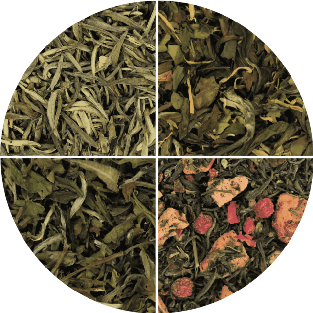 White tea sample selection