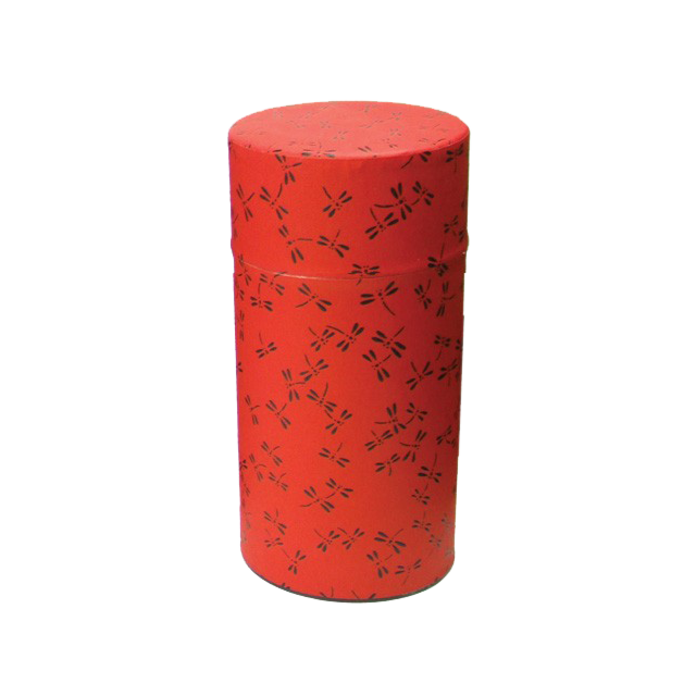 Black dragonfly red tea canister