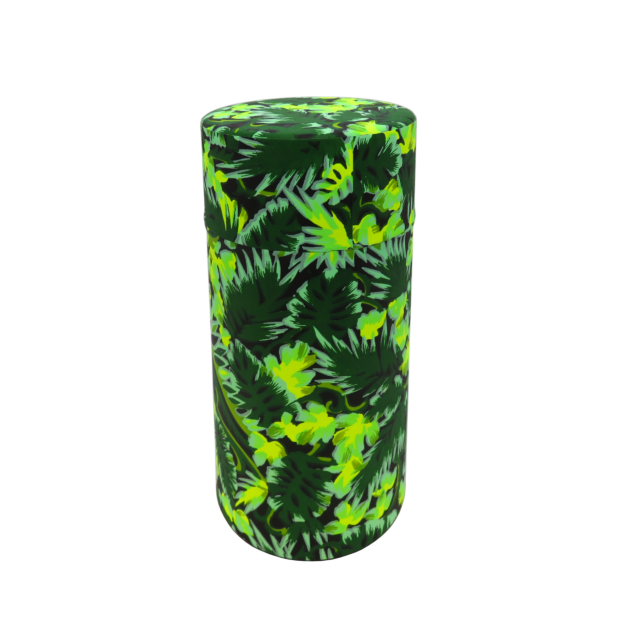 Tea canister - tropical GREEN