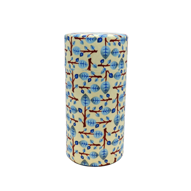 Tea canister - tree white