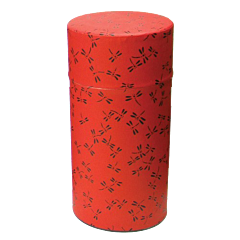 Black dragonfly red tea canister