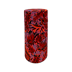 Tea canister - tropical RED