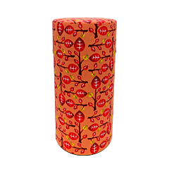 Tea canister - tree red