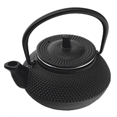 Zente 300ml black teapot 