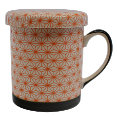 Orange Geometric Infusion Mug 