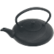 Roji moon 500ml black teapot 