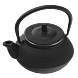 Zente 300ml black teapot 