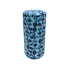 Tea canister - tree blue