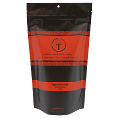 Liquorice star 250g foil pouch