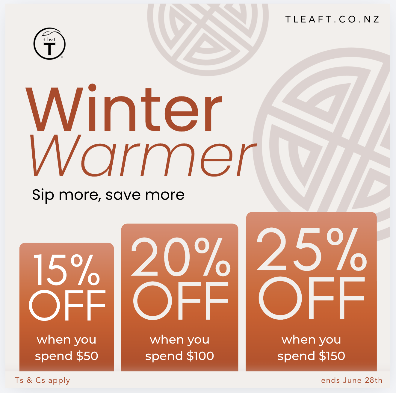 winter warmer - up to 25% OFF